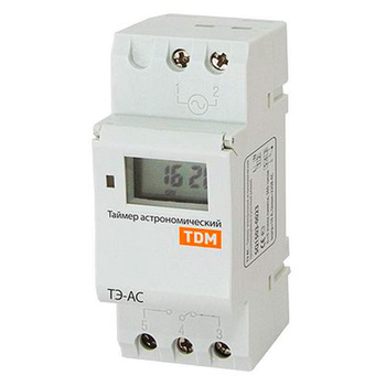 Таймер электронный астрономический ТЭ-АС 16А-DIN TDM SQ1503-0023 - Электрика, НВА - Реле, автоматизация и управление - Таймеры - . Магазин оборудования для автономного и резервного электропитания Ekosolar.ru в Новочеркасске