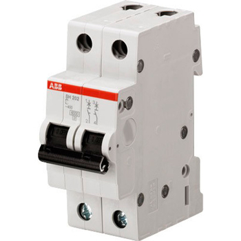 Автоматический выключатель ABB SH202L 2P 10А (С) 4,5kA - Электрика, НВА - Модульное оборудование - Автоматические выключатели - . Магазин оборудования для автономного и резервного электропитания Ekosolar.ru в Новочеркасске
