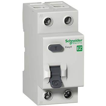 Дифференциальный выключатель Schneider Electric (УЗО) EASY 9 2P 40А 30мА AC 4,5 кА - Электрика, НВА - Модульное оборудование - Дифференциальные автоматы - . Магазин оборудования для автономного и резервного электропитания Ekosolar.ru в Новочеркасске