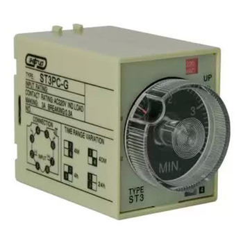 Реле времени 220V ST3PC-G (0.5-4min/40min/4h/24h) Энергия - Электрика, НВА - Реле, автоматизация и управление - Реле времени - . Магазин оборудования для автономного и резервного электропитания Ekosolar.ru в Новочеркасске