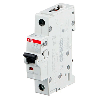 Автоматический выключатель ABB S201 1P 16А (С) 6kA - Электрика, НВА - Модульное оборудование - Автоматические выключатели - . Магазин оборудования для автономного и резервного электропитания Ekosolar.ru в Новочеркасске