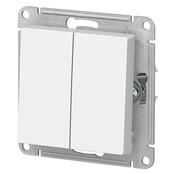Выключатель Schneider Electric AtlasDesign 2-клавишный сх.5, 10АХ, белый, механизм - Электрика, НВА - Выключатели и розетки - Выключатели - . Магазин оборудования для автономного и резервного электропитания Ekosolar.ru в Новочеркасске