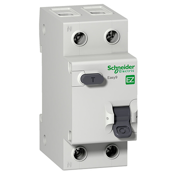 Дифференциальный автоматический выключатель Schneider Electric EASY 9 1P+N 32А 30мА C AC 4,5 кА - Электрика, НВА - Модульное оборудование - Дифференциальные автоматы - . Магазин оборудования для автономного и резервного электропитания Ekosolar.ru в Новочеркасске