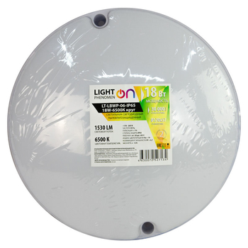 Банник LT-LBWP-06-IP65-18W-6500К LED круглый - Светильники - Для ЖКХ - . Магазин оборудования для автономного и резервного электропитания Ekosolar.ru в Новочеркасске