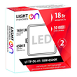 Светильник LightPhenomenON Downlight LT-TP-DL-01-18W-6500K встраиваемый квадратный 170х170 LED - Светильники - Светильники DOWNLIGHT - . Магазин оборудования для автономного и резервного электропитания Ekosolar.ru в Новочеркасске
